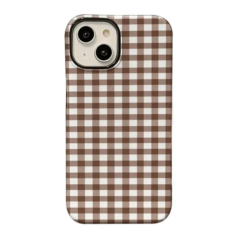 Brown Gingham Case