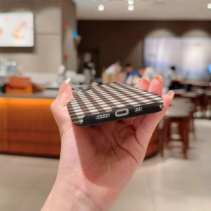 Brown Gingham Case