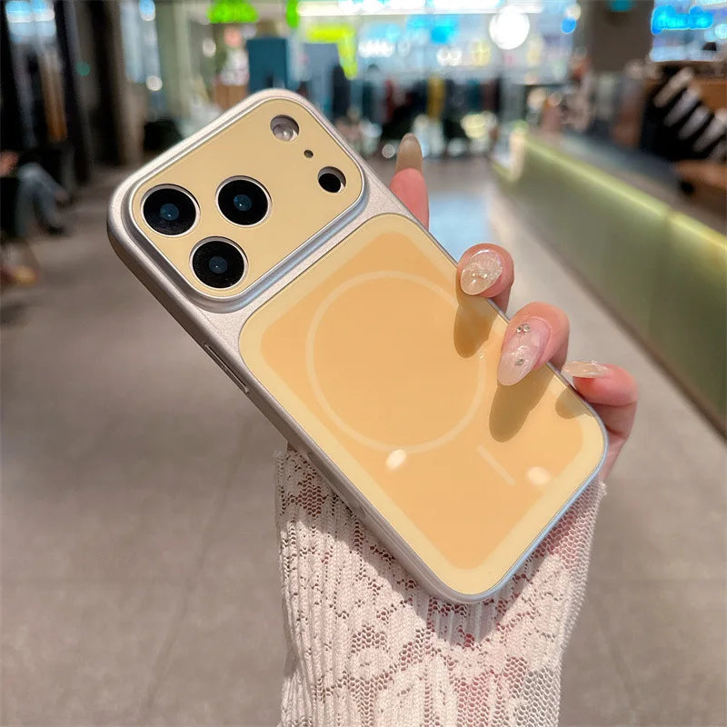 Two-Tone Magnetic Protective Phone Case with Large Window