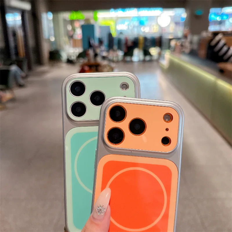 Two-Tone Magnetic Protective Phone Case with Large Window