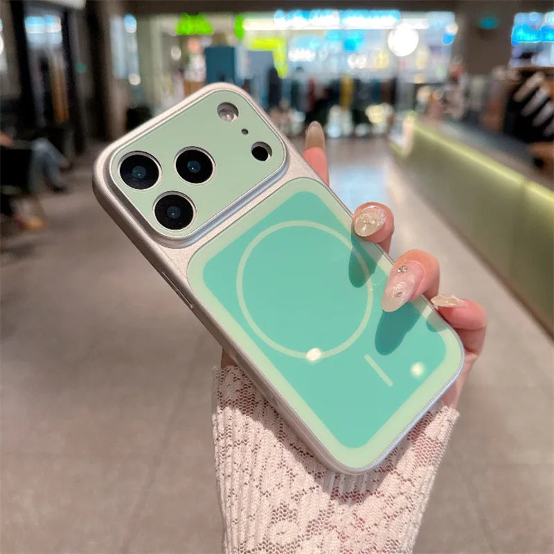 Two-Tone Magnetic Protective Phone Case with Large Window
