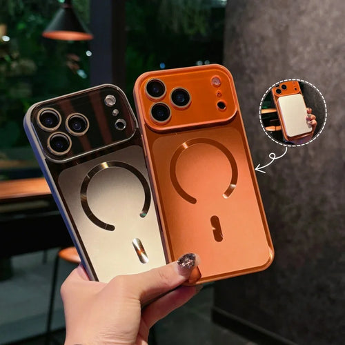 Magnetic AG Matte Glass Protective Case for iPhone 13-17 Series