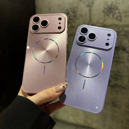 Magnetic Glitter Shockproof PC Hard Case for iPhone 11-17 Series