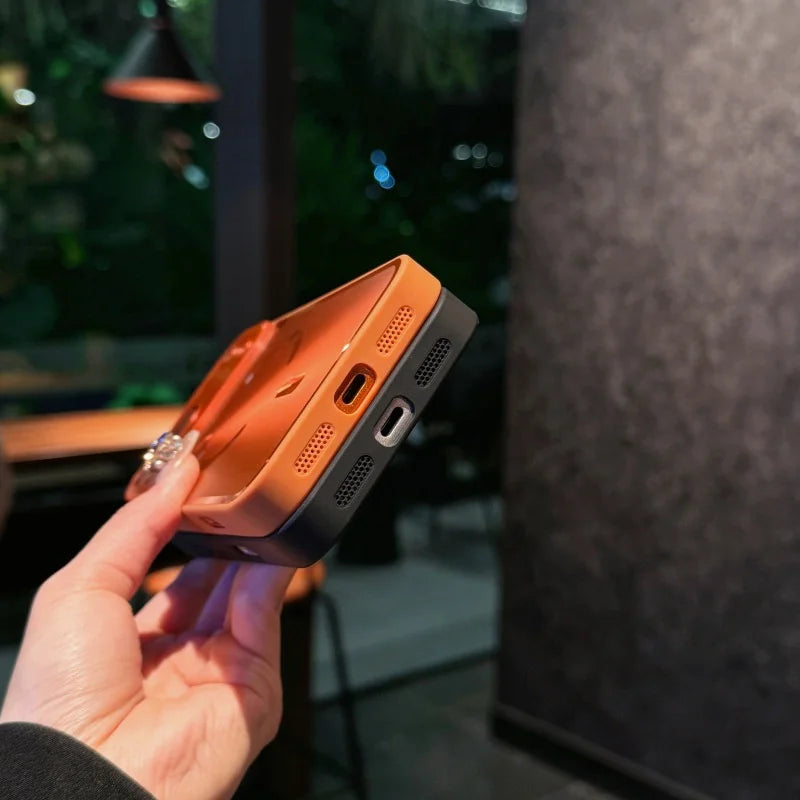 Magnetic AG Matte Glass Protective Case for iPhone 13-17 Series