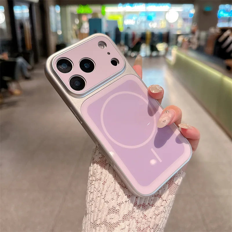 Two-Tone Magnetic Protective Phone Case with Large Window