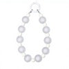 Silver frosted bead phone charm swatch