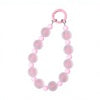 Blush frosted bead phone charm swatch