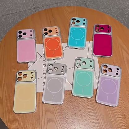 Two-Tone Magnetic Protective Phone Case with Large Window